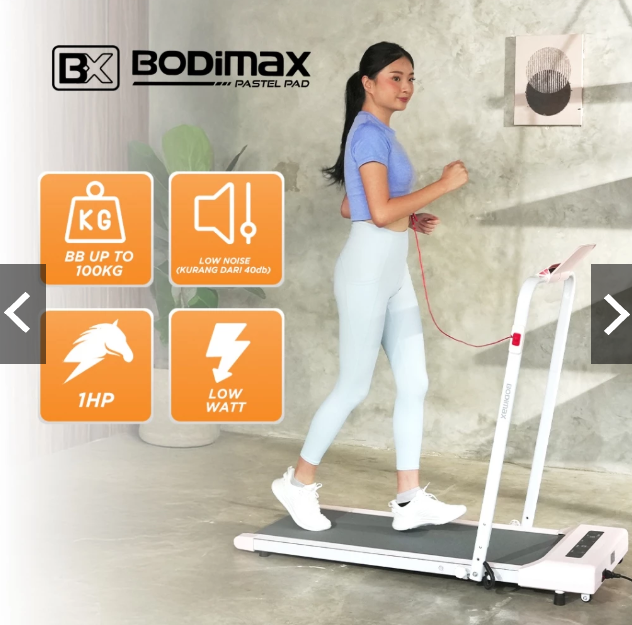 Bodimax Running Pad Pastel warna pastel dengan handle